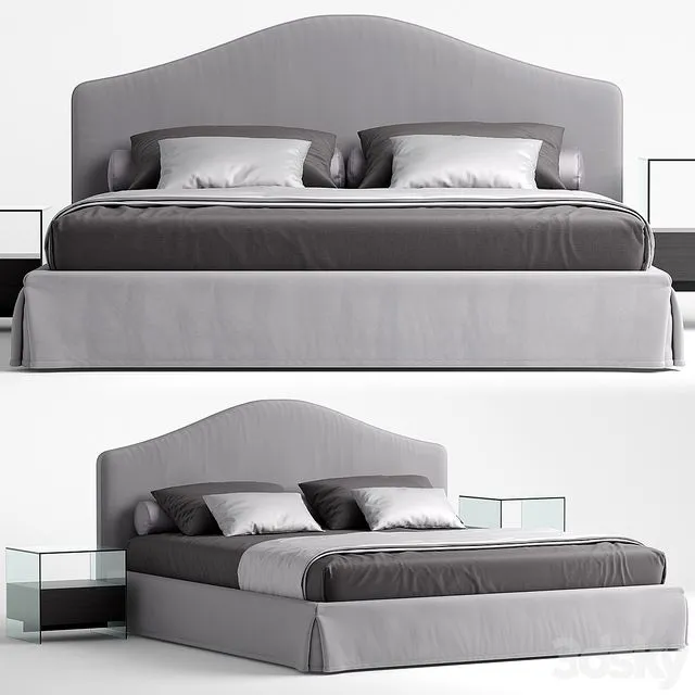 Busnelli bed MAYFAIR 3D Model Busnelli bed MAYFAIR 3D Model