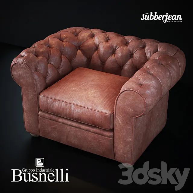 Busnelli Grande Walzer Armchair 3DModel