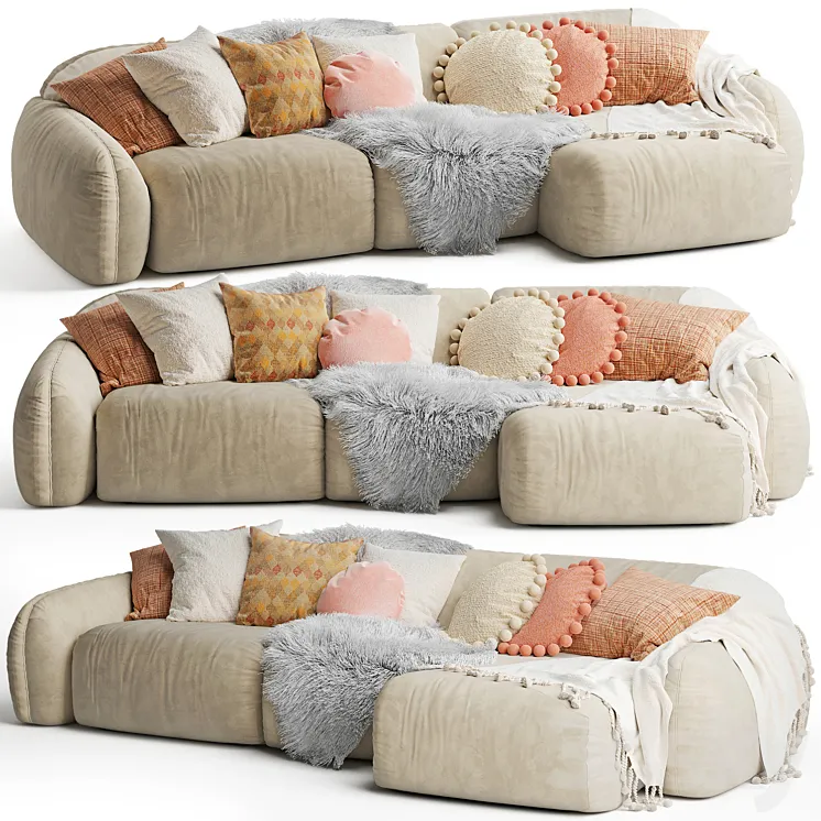 Busnelli PIUMOTTO Sofa Chaise 3D Model Free Download Busnelli PIUMOTTO Sofa Chaise 3D Model Free Download