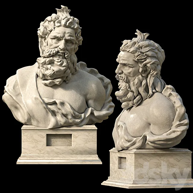 Bust of Neptune 3DModel Bust of Neptune 3DModel