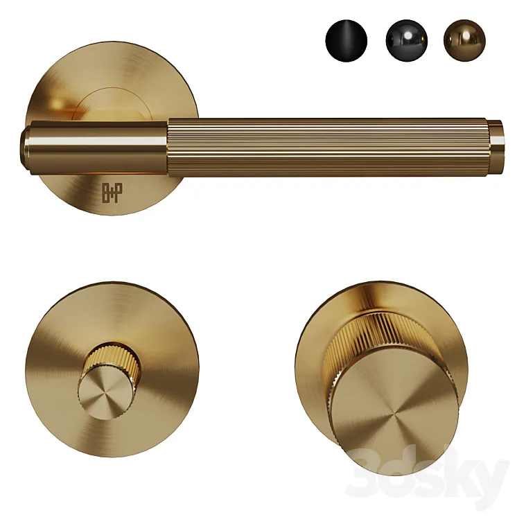Buster & Punch DOOR HANDLE KNOB LOCK 3D Model Free Download