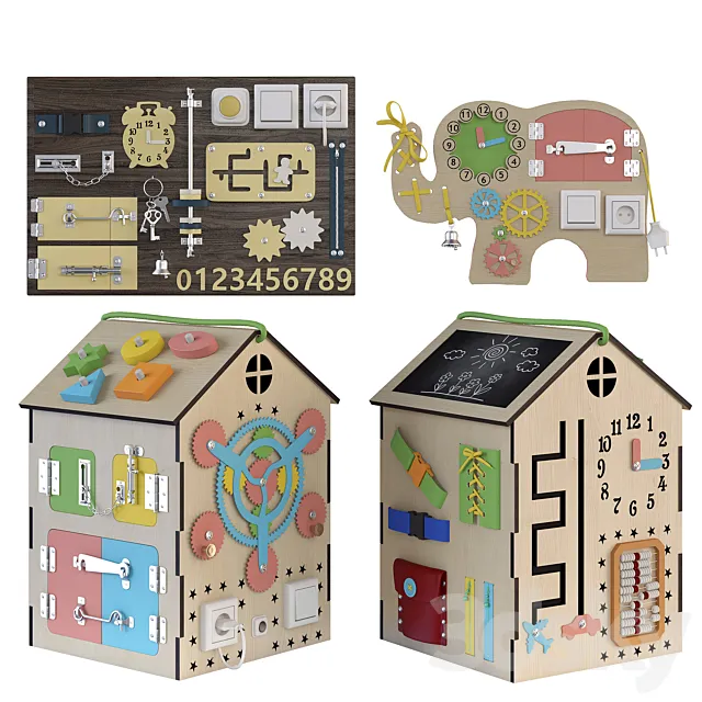 Busyboard 3D Model Busyboard 3D Model