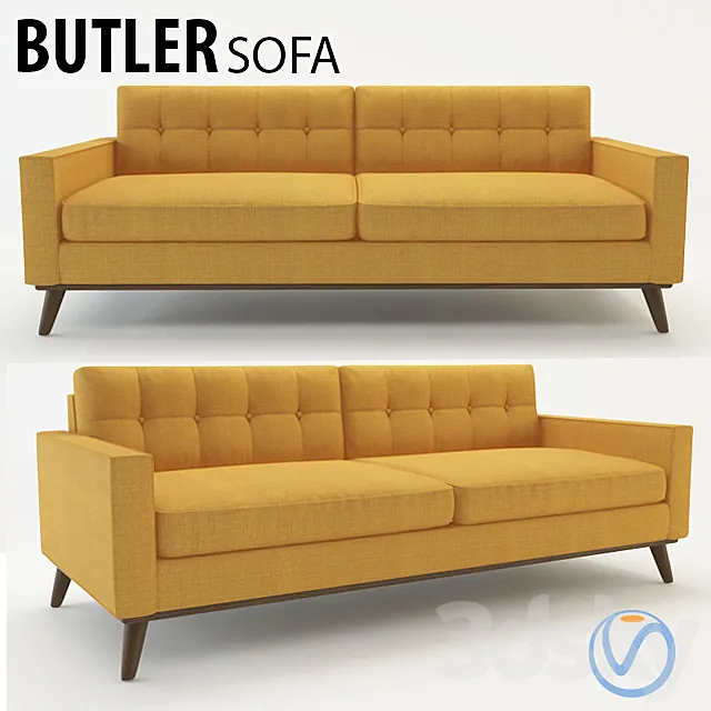Butler Sofa FS 3DModel Butler Sofa FS 3DModel