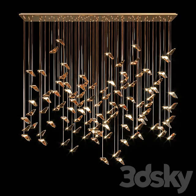 Butterfly chandelier 3DModel Butterfly chandelier 3DModel