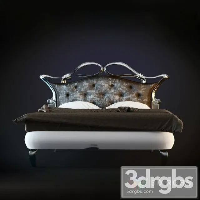 Butterfly Classic Bed 3D Model Download