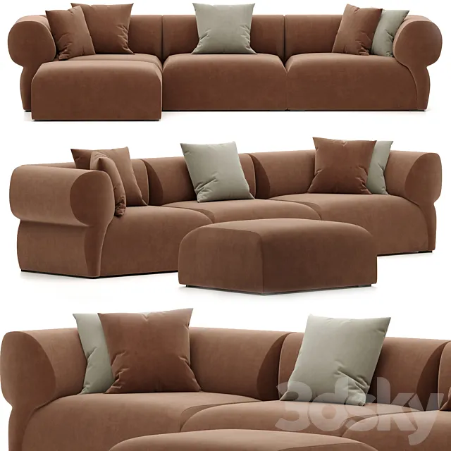 BUTTERFLY OUTDOOR SOFA B&B ITALIA 3DModel BUTTERFLY OUTDOOR SOFA B&B ITALIA 3DModel