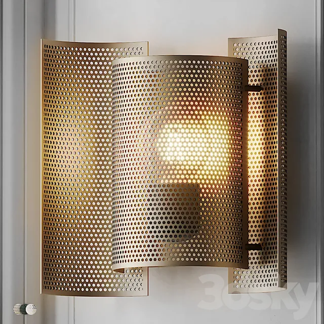 Butterfly Perforated Wall Lamp by Northern 3D Model Butterfly Perforated Wall Lamp by Northern 3D Model