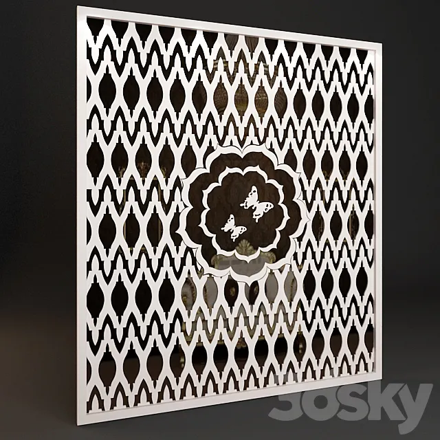 Butterfly Wall Panel 3D Model Butterfly Wall Panel 3D Model