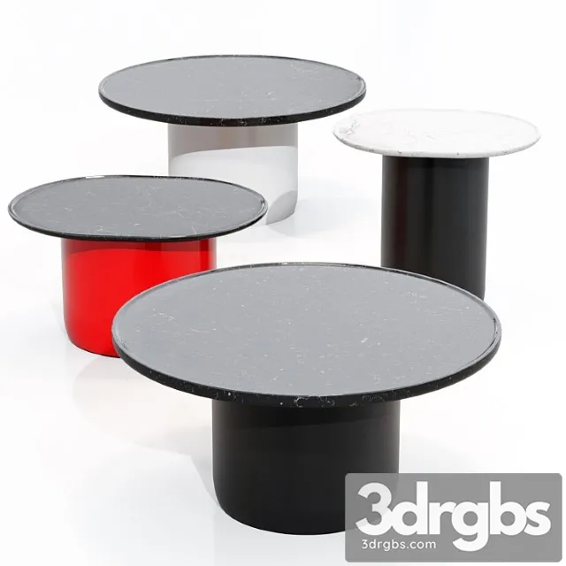 Button tables set by b&b italia 2 3D Model Download Button tables set by b&b italia 2 3D Model Download