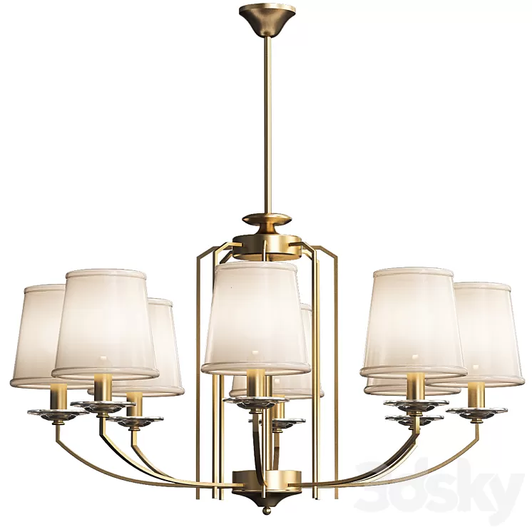 Buy Beige Chandelier 3D Model Buy Beige Chandelier 3D Model