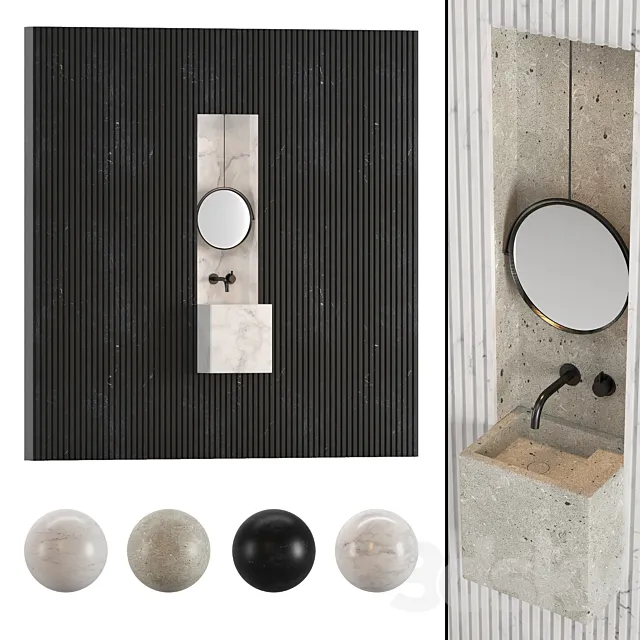 by cocoon bathroom furniture 40 3D Model