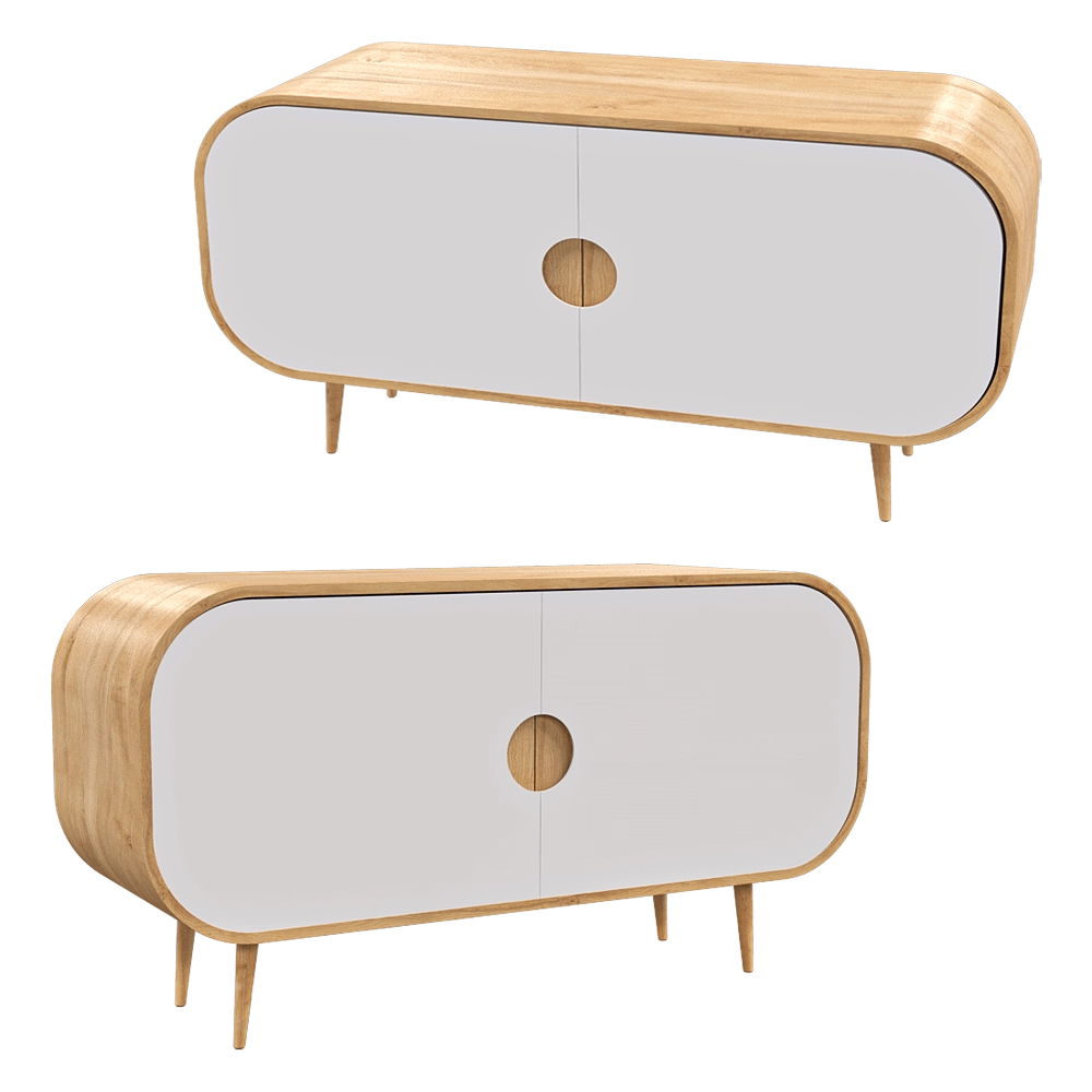 BY Furniture – ROUNDED COMMODE 3D Model BY Furniture – ROUNDED COMMODE 3D Model