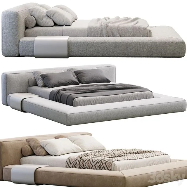 By Puffy Bed 3D Model