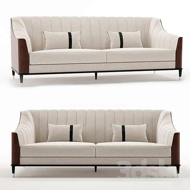 Bykepi Walnut Sofa 3D Model