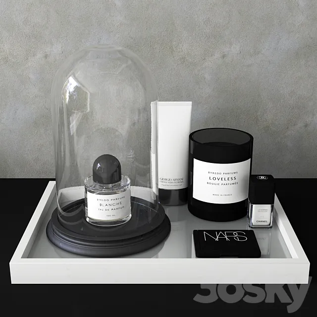Byredo set _ Decorative set 3DModel Byredo set _ Decorative set 3DModel