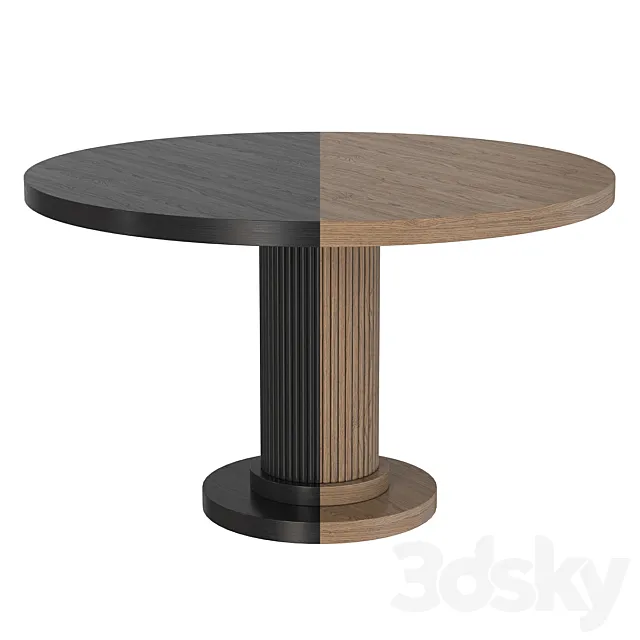 Byron dining table round 3D Model
