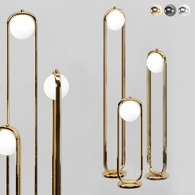 C Ball Floor Lamp 01 3D Model C Ball Floor Lamp 01 3D Model