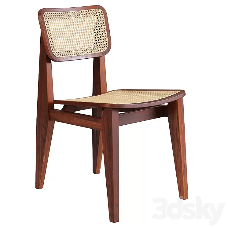 C-Chair Dining Chair 3D Model Free Download