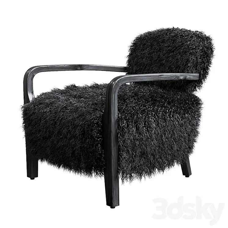 Cabana Chair Black Clay – Timothy Oulton 3D Model Free Download