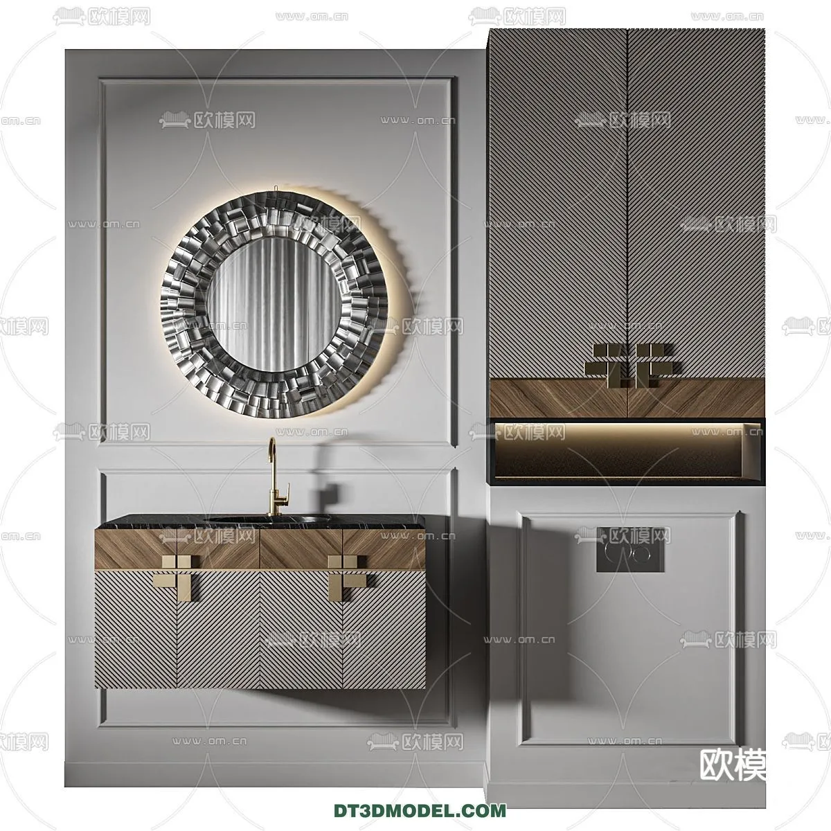 Cabinet 3D Models for Bathroom – Furniture Design – 009 Cabinet 3D Models for Bathroom – Furniture Design – 009