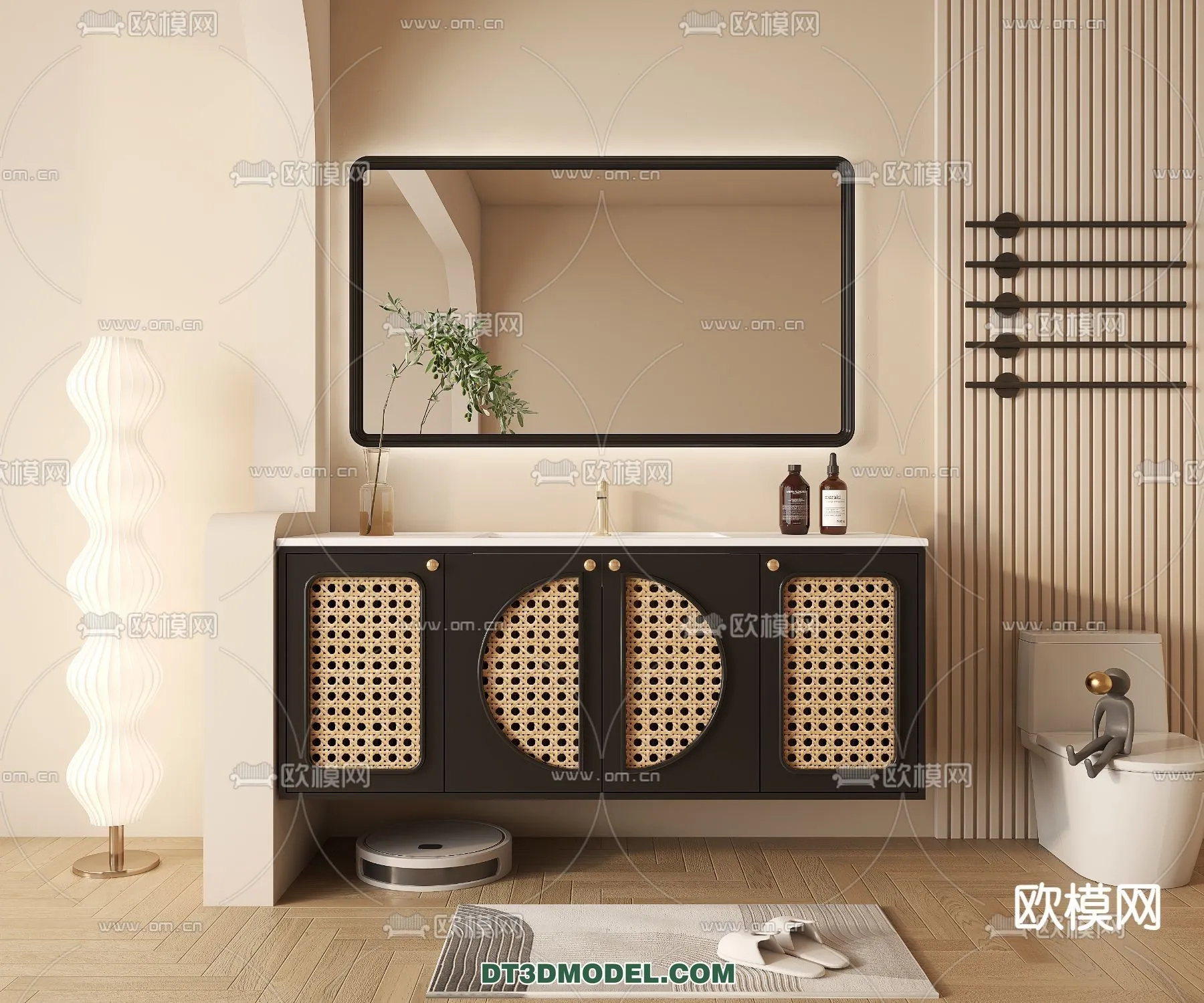 Cabinet 3D Models for Bathroom – Furniture Design – 023 Cabinet 3D Models for Bathroom – Furniture Design – 023
