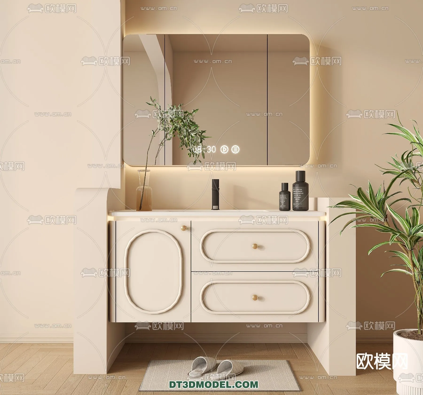 Cabinet 3D Models for Bathroom – Furniture Design – 027 Cabinet 3D Models for Bathroom – Furniture Design – 027
