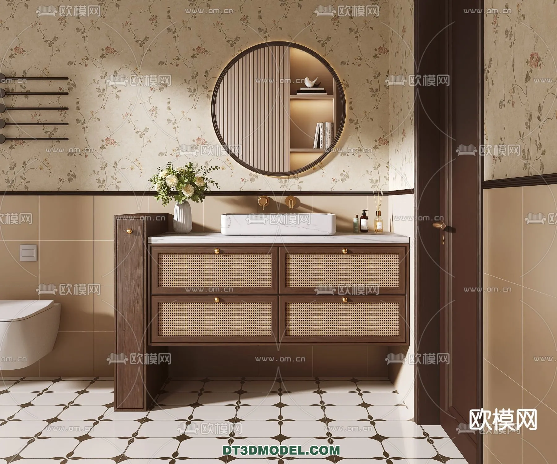 Cabinet 3D Models for Bathroom – Furniture Design – 030 Cabinet 3D Models for Bathroom – Furniture Design – 030