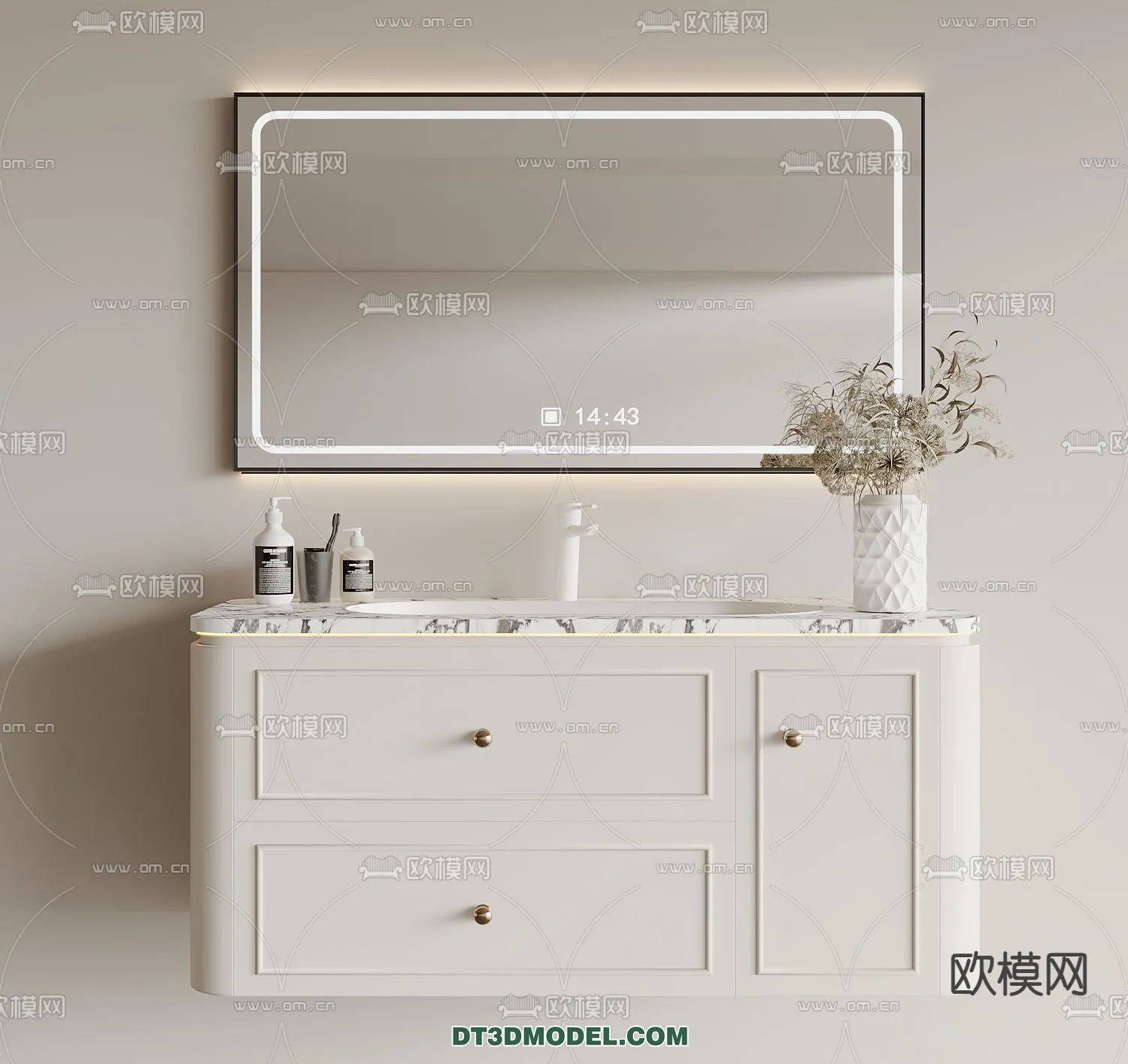 Cabinet 3D Models for Bathroom – Furniture Design – 036 Cabinet 3D Models for Bathroom – Furniture Design – 036