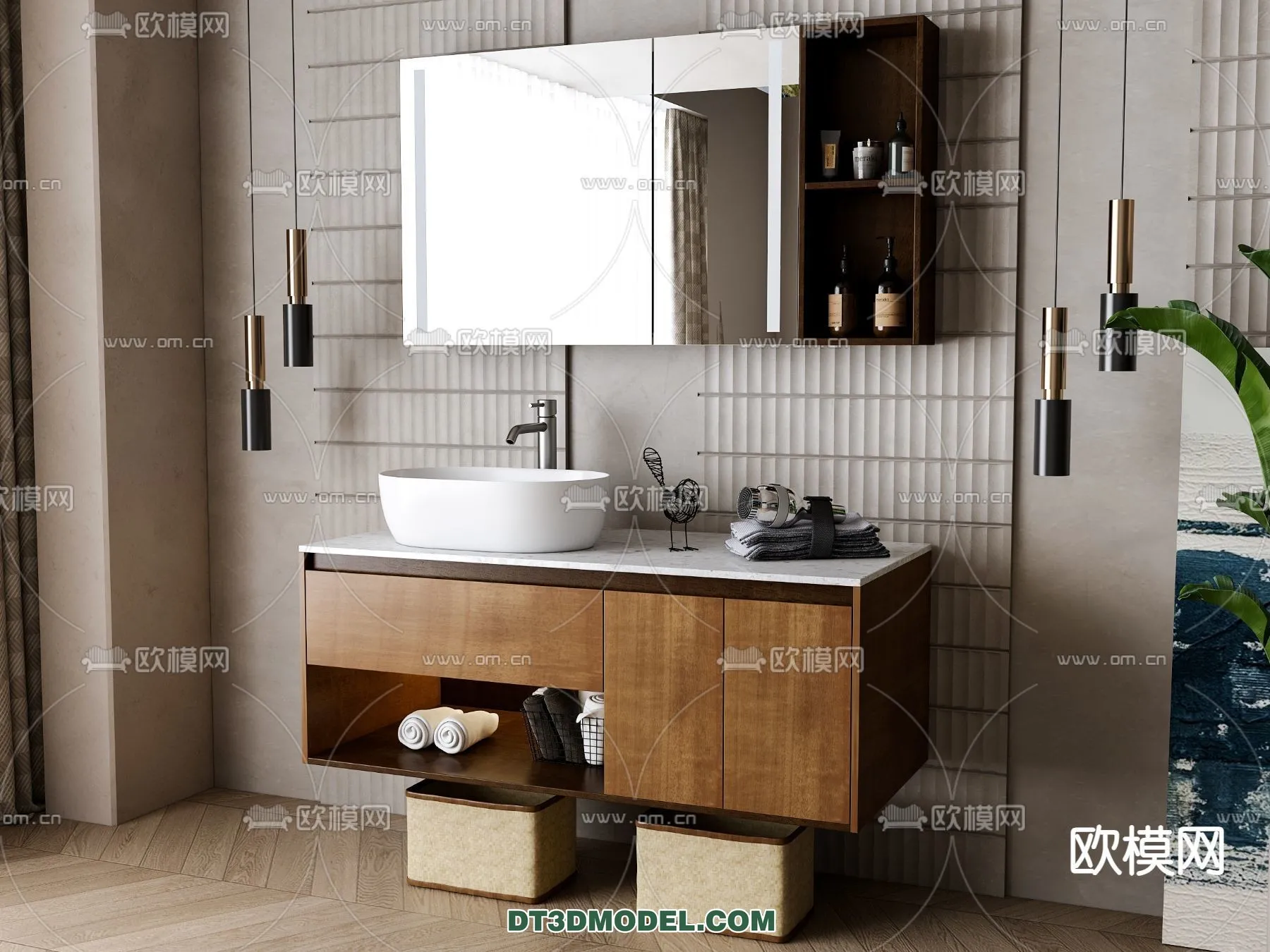 Cabinet 3D Models for Bathroom – Furniture Design – 043 Cabinet 3D Models for Bathroom – Furniture Design – 043