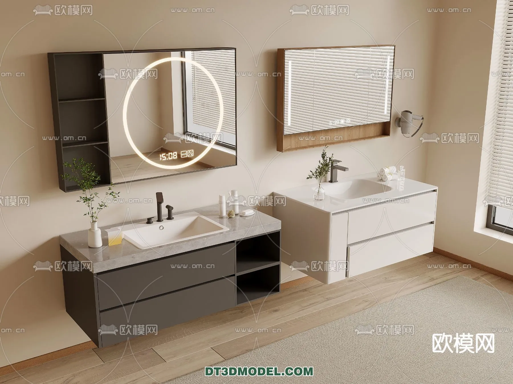 Cabinet 3D Models for Bathroom – Furniture Design – 044 Cabinet 3D Models for Bathroom – Furniture Design – 044