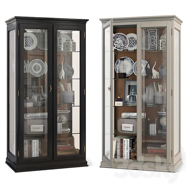 Cabinet _ showcase with glass Showcase Domeniche Tosato 3D Model Cabinet _ showcase with glass Showcase Domeniche Tosato 3D Model