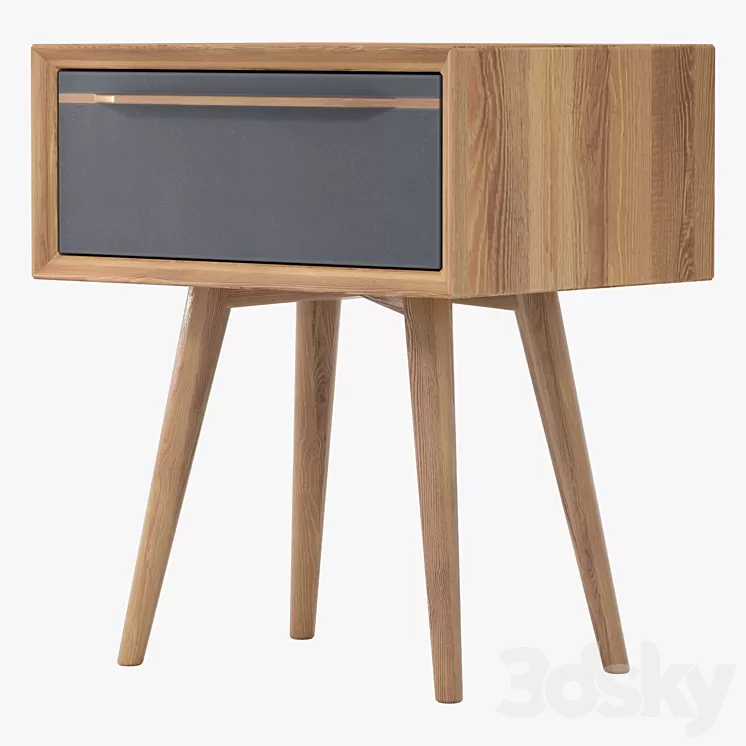 Cabinet Bruni Black with drawer 45 * 52 * 35 cm 3D Model Cabinet Bruni Black with drawer 45 * 52 * 35 cm 3D Model