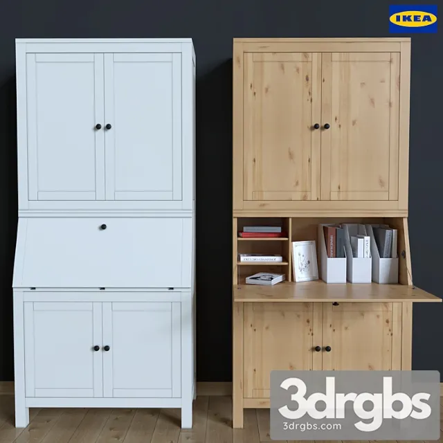 Cabinet Bureau Ikea Hemnes 3D Model Download Cabinet Bureau Ikea Hemnes 3D Model Download