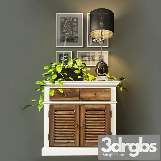 Cabinet (chest of drawers) folk. wellige 2 3D Model Download Cabinet (chest of drawers) folk. wellige 2 3D Model Download