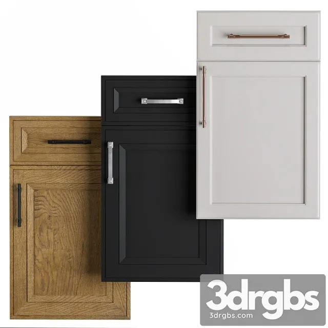 Cabinet door set 03 2 3D Model Download Cabinet door set 03 2 3D Model Download