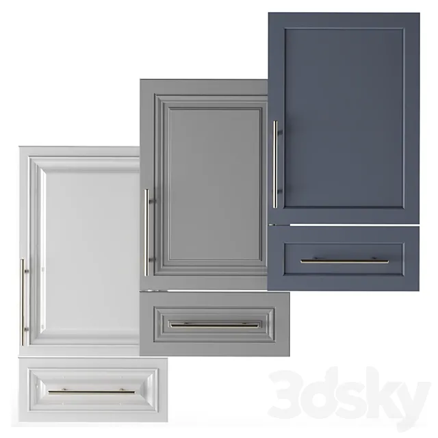 Cabinet Doors 01 3DModel Cabinet Doors 01 3DModel