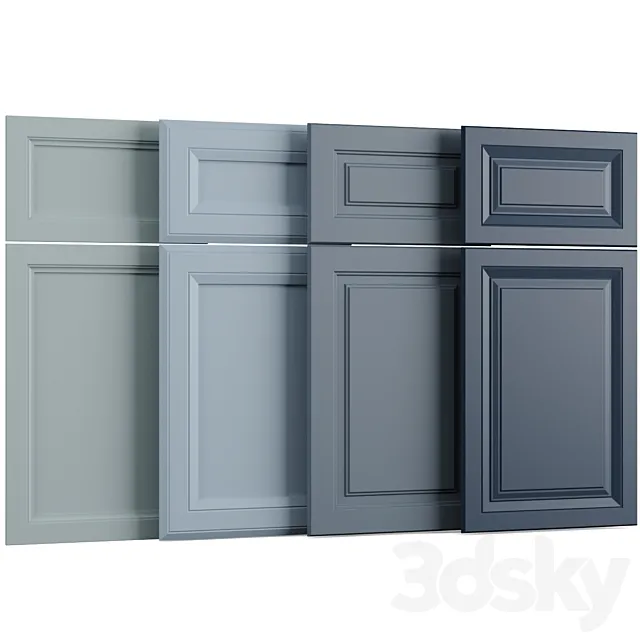Cabinet Doors Collection.02 3D Model