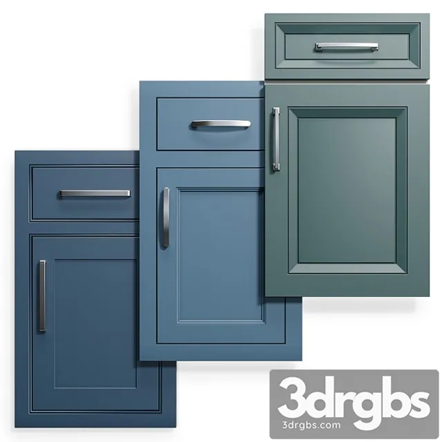 Cabinet doors set 10 3D Model Download