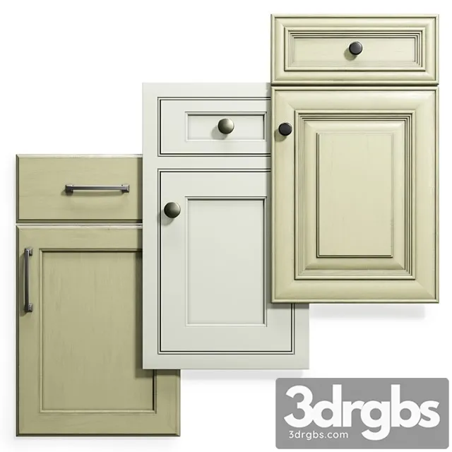 Cabinet doors set 13 3D Model Download