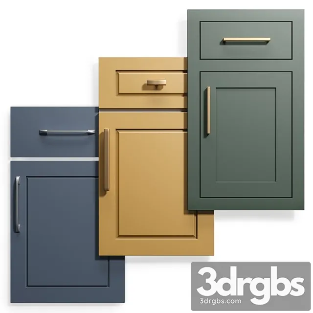 Cabinet doors set 9 3D Model Download