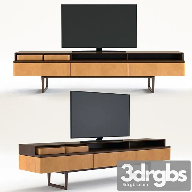 Cabinet for tv poltrona frau fidelio multimedia cabinet 2 3D Model Download Cabinet for tv poltrona frau fidelio multimedia cabinet 2 3D Model Download