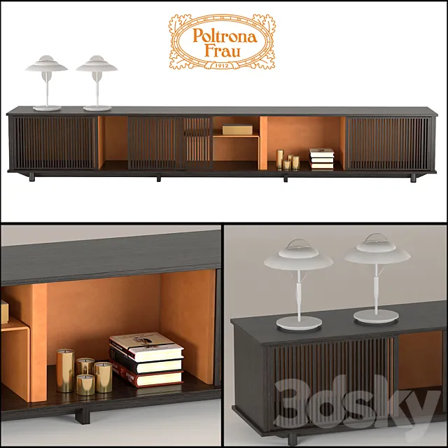 Cabinet for TV Poltrona Frau Lloyd 3DModel Cabinet for TV Poltrona Frau Lloyd 3DModel
