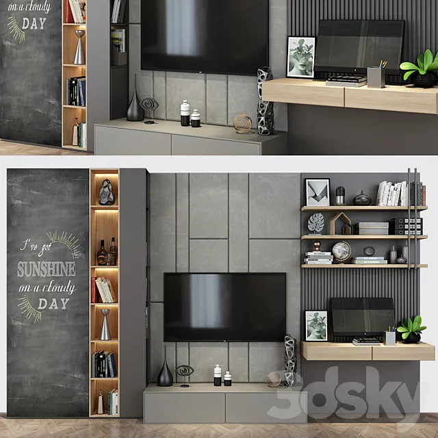 Cabinet Furniture 0136 3D Model Cabinet Furniture 0136 3D Model