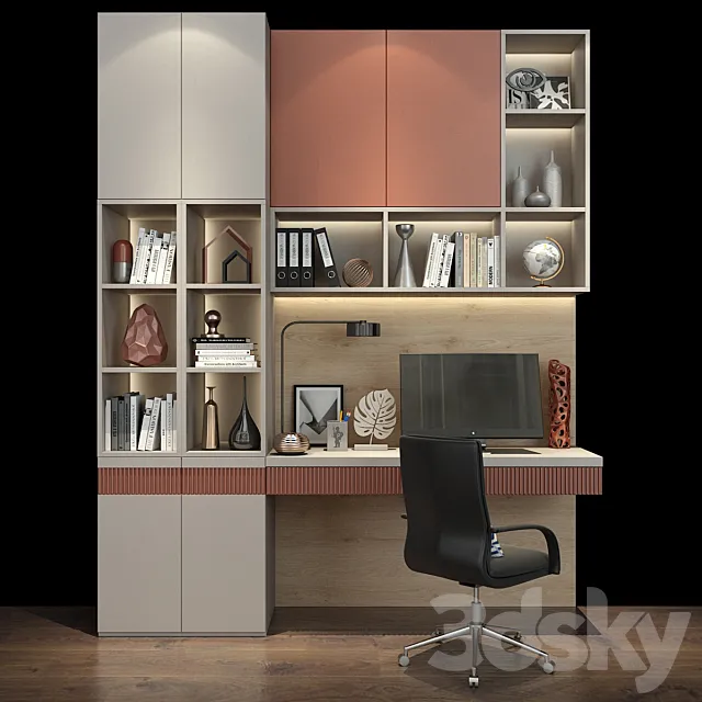 Cabinet Furniture SET 118 3D Model Cabinet Furniture SET 118 3D Model