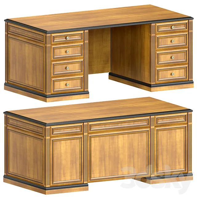 Cabinet furniture work table 3D Model