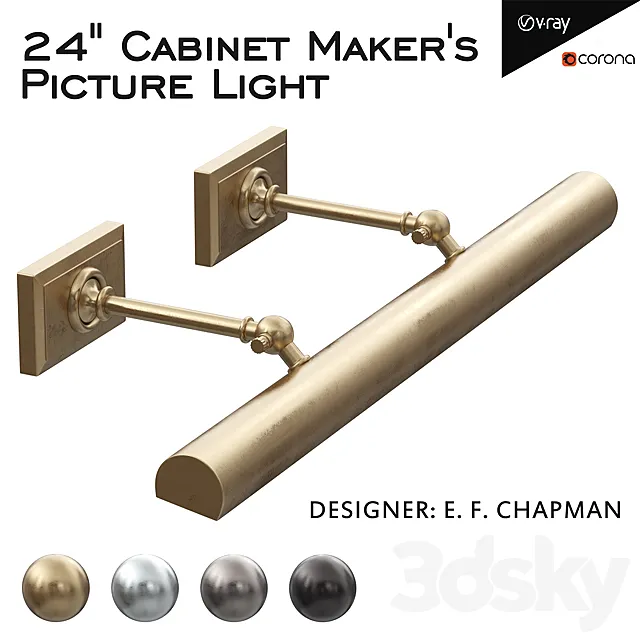 Cabinet Maker’s Picture Light 3DModel