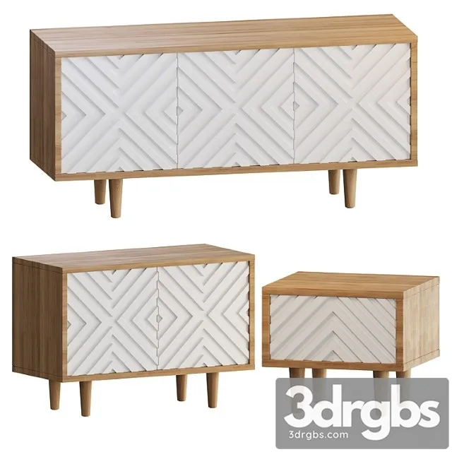 Cabinet Osobica Mount No2 and Bedside Table 3D Model Download Cabinet Osobica Mount No2 and Bedside Table 3D Model Download