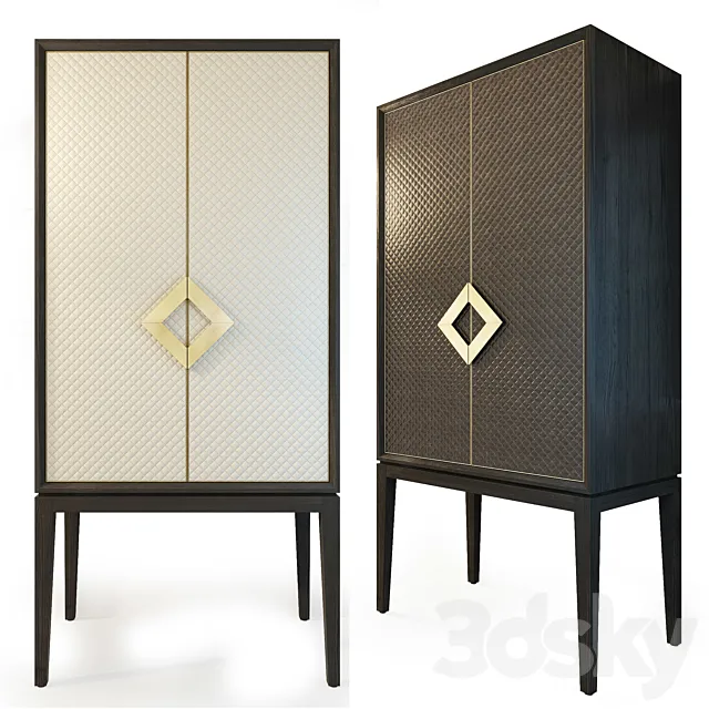 Cabinet with leather doors Laurent cabinet. The Sofa & Chair company 3D Model Cabinet with leather doors Laurent cabinet. The Sofa & Chair company 3D Model