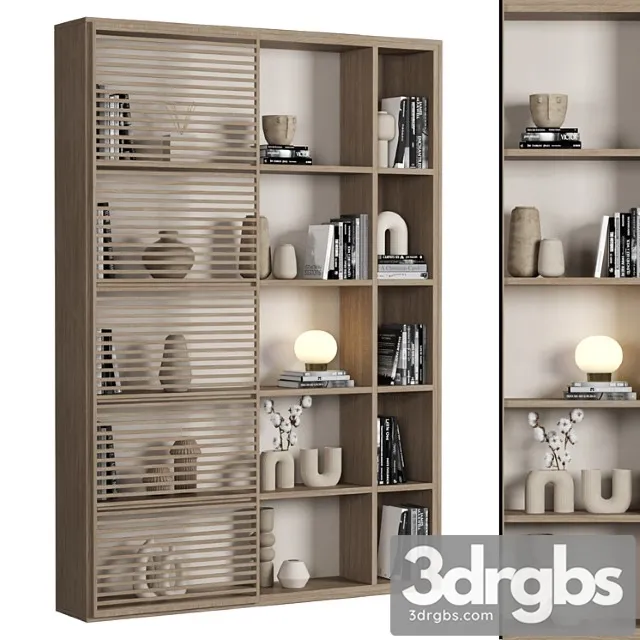 Cabinet With Shelves 041 3D Model Download
