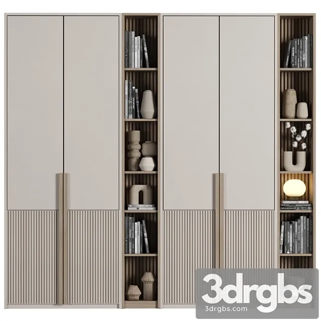 Cabinet With Shelves 050 3D Model Download